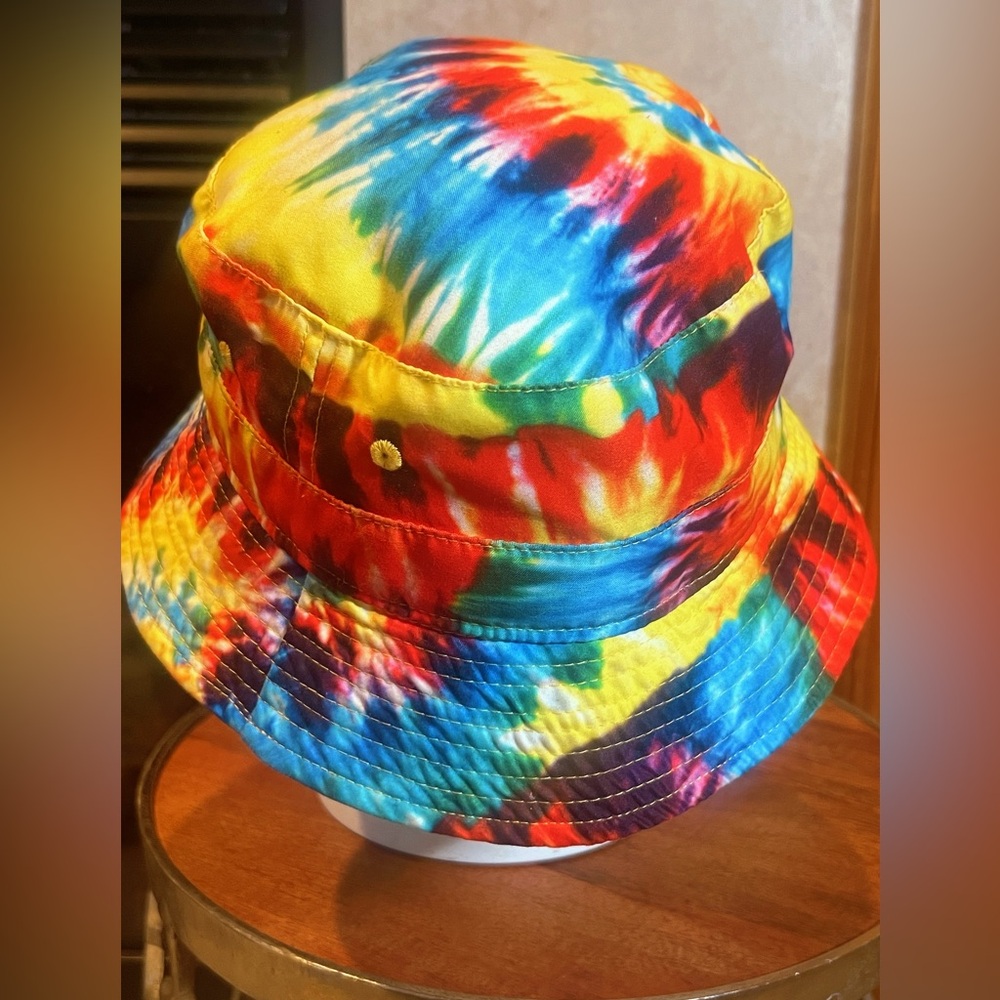 21men Vibrant Tie-Dye Bucket Hat
